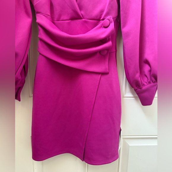 ASOS Petite Fuchsia Mini Dress - Picture 2 of 9